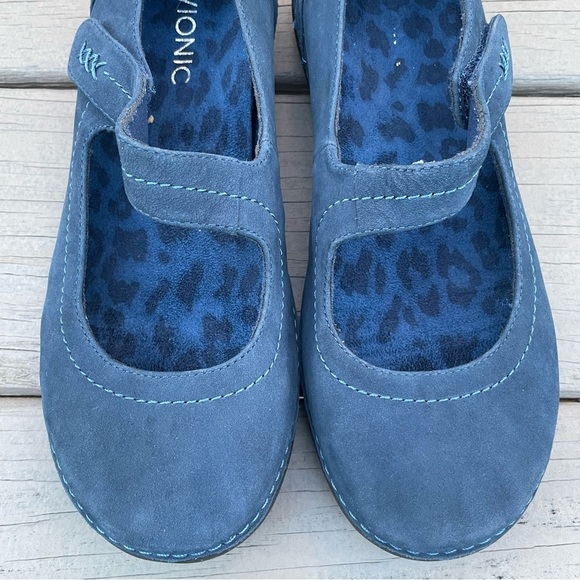 Vionic Cloud Harper navy blue suede Mary Jane slip on shoes size 9.5 Wide - Picture 5 of 15